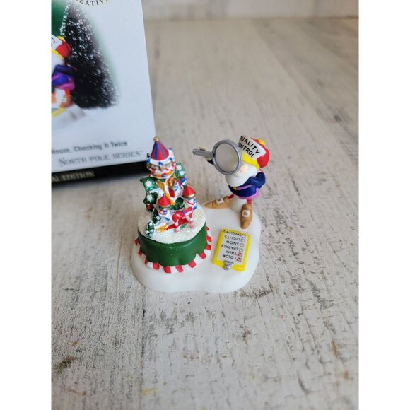 Dept 56 57204 making each house, checking it twice North Pole series village - Picture 1 of 6